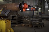 Pipe bevelling system with inner clamping , in pipe axis ISY 351
